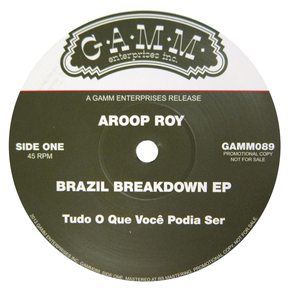 Aroop Roy: Brazil Breakdown (Seu Jorge, Milton Nascimento) 12"