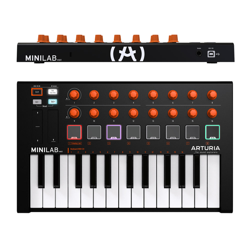 Arturia: MiniLab MKII 25 Key Controller - Orange Limited Edition