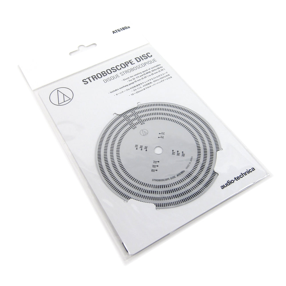 Audio-Technica: AT6180a Stroboscopic Disc for Turntable Speed Check / Cartridge Overhang Tool