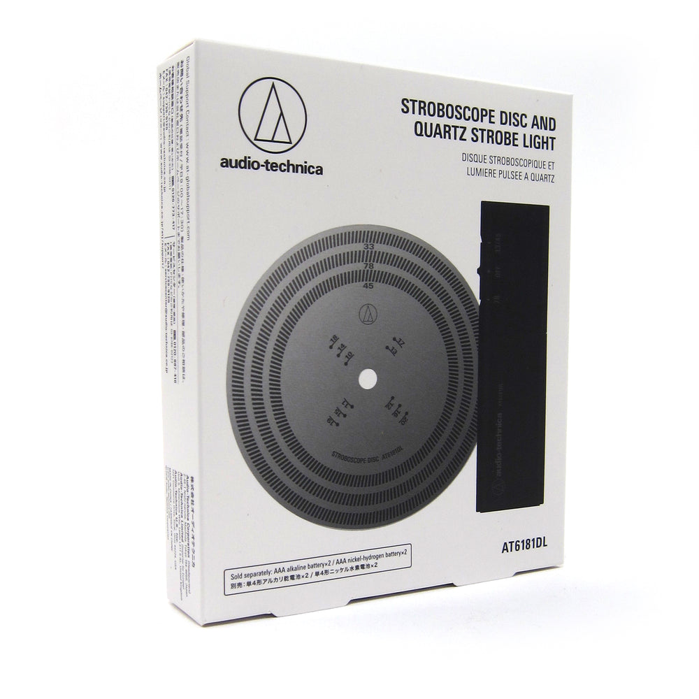 Audio-Technica: AT6181DL Stroboscopic Disc + Strobe Light Kit for Turntable Speed Check