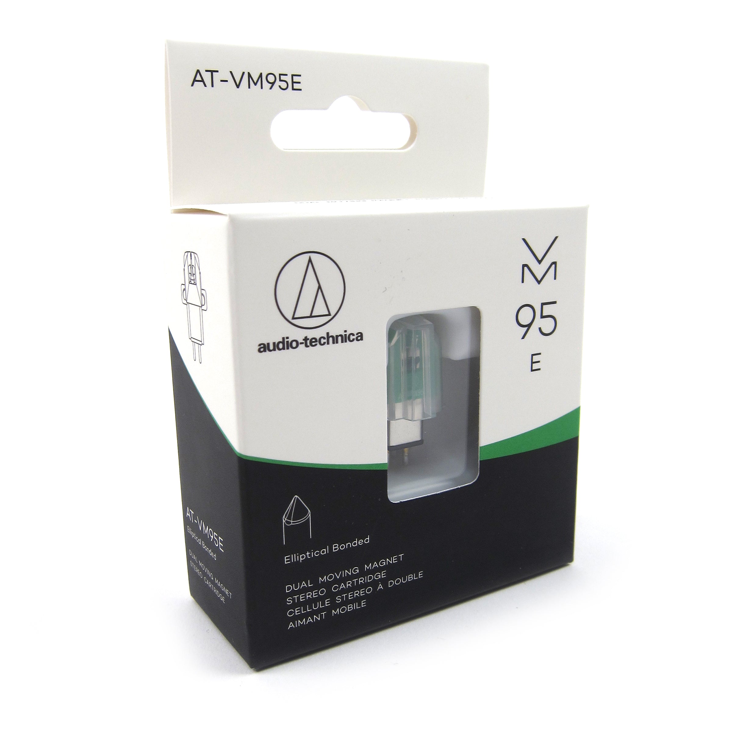 Audio-Technica At-Vm95E Cellule Stéréo Elliptique Série Vm95 Vert reconditionné Audio-Technica At-Vm95E Cellule Stéréo Elliptique Série Vm95 Vert reconditionné
