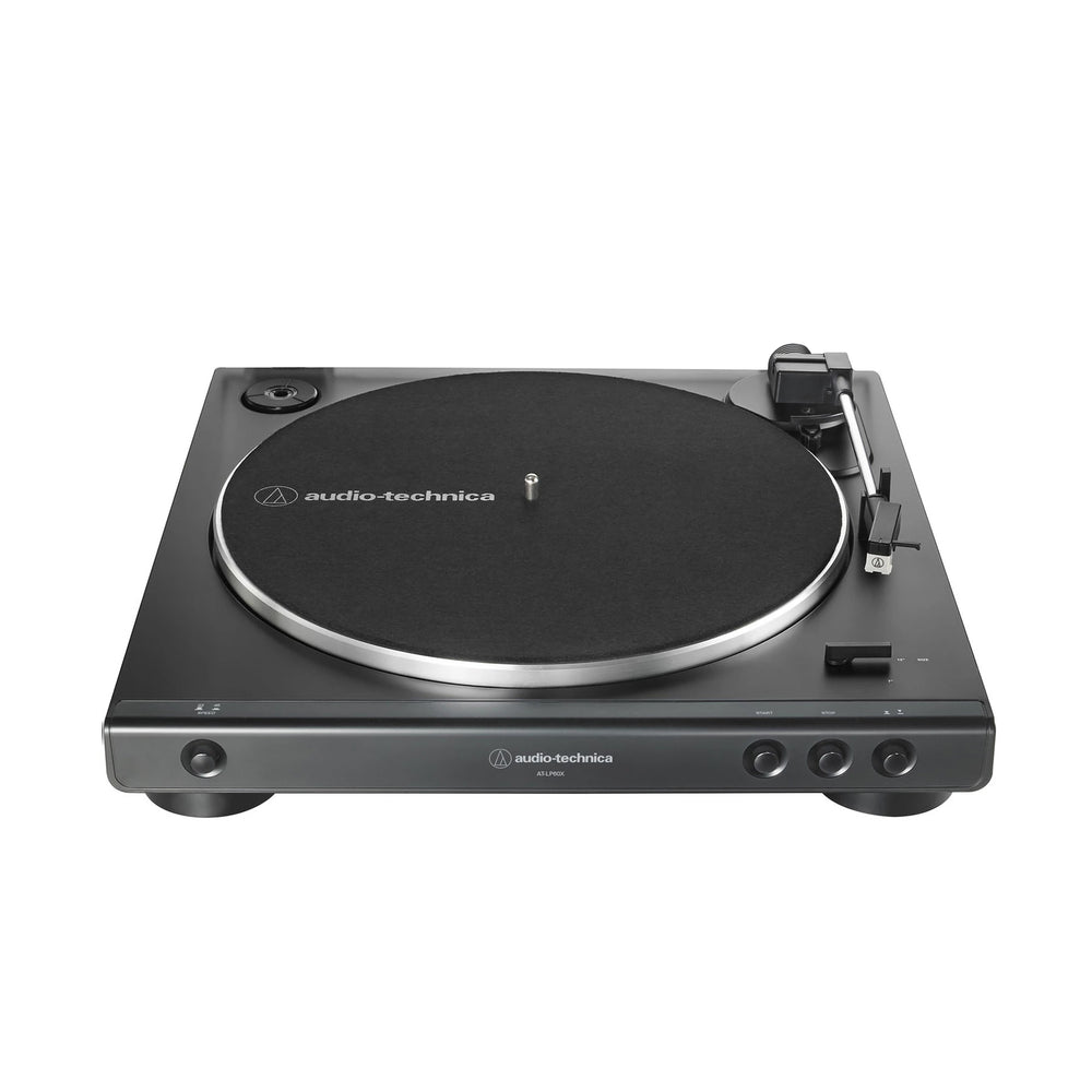 Audio-Technica AT-LP60X Turntable (Black) With Microlab Pro1BT Powered Studio Monitors Pair