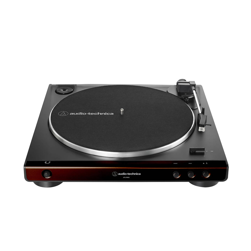 Audio-Technica: AT-LP60X-BW Automatic Turntable - Brown / Black
