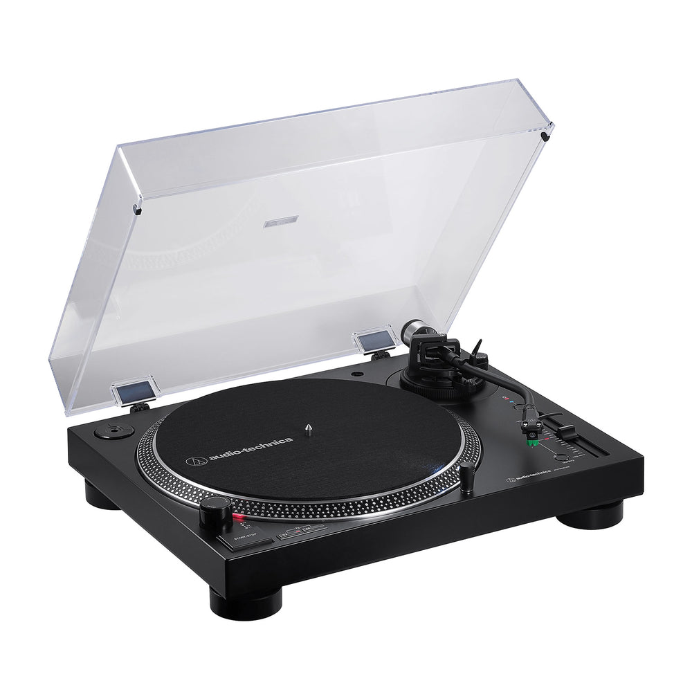  Audio-Technica AT-LP60X Bluetooth Fully Automatic Belt-Drive  Turntable (Black) with Vinyl Record Cleaning Kit : Electronics