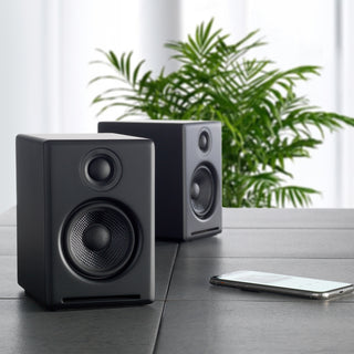 Audioengine: A2+ Wireless Powered Speakers w/Bluetooth - Black (Open Box Special)