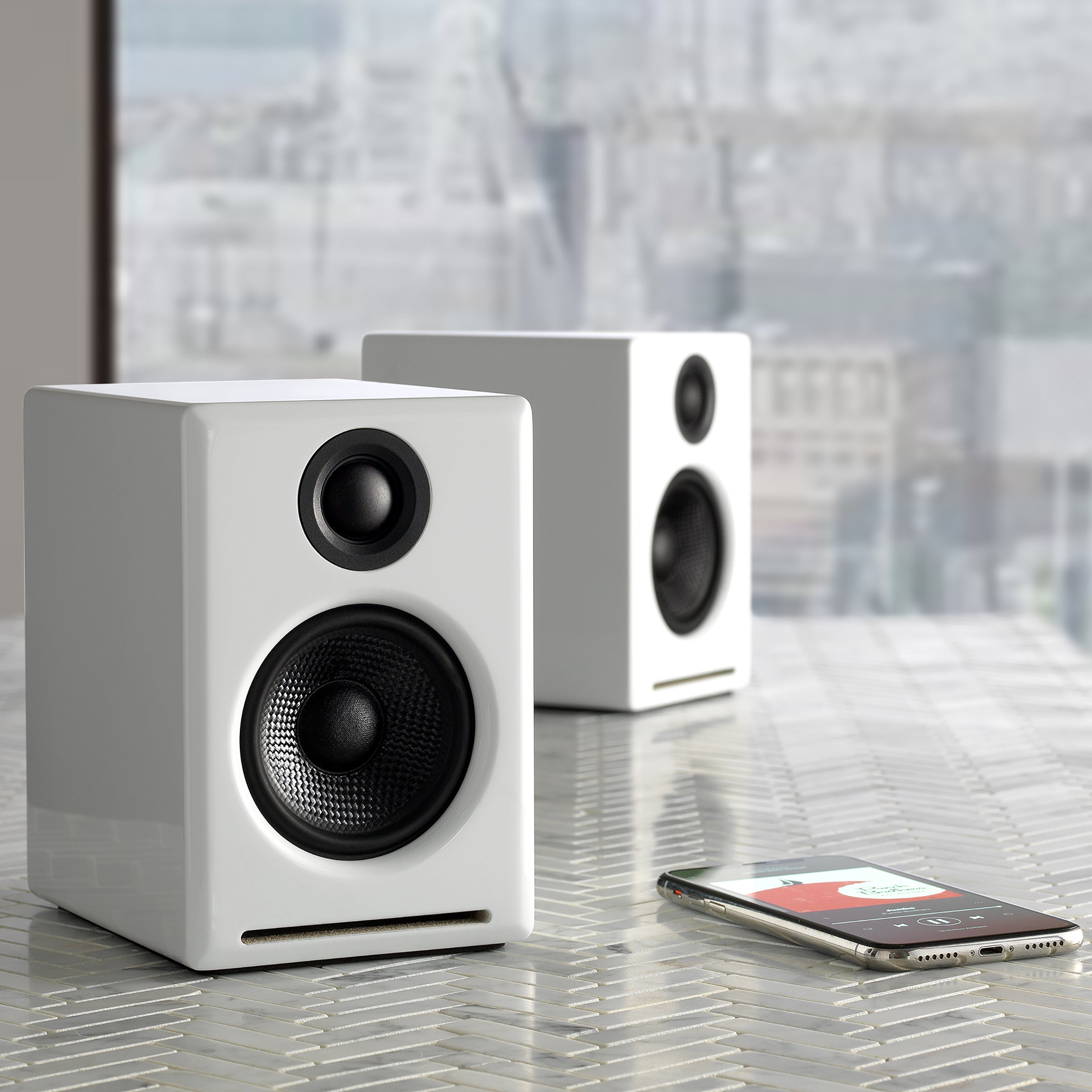 audioengine a2+ Wireless ホワイト Audioengine: A2+ Wireless Powered Speakers w/ Bluetooth