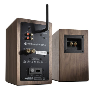 Audioengine: HD4 Powered Bluetooth Speakers - Walnut