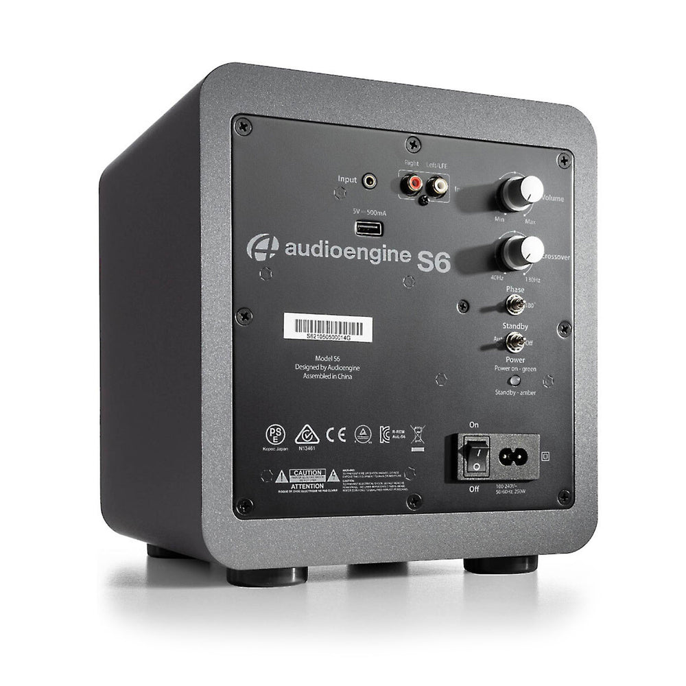 Audioengine: S6 Powered Subwoofer - Grey (AS6G) — TurntableLab.com