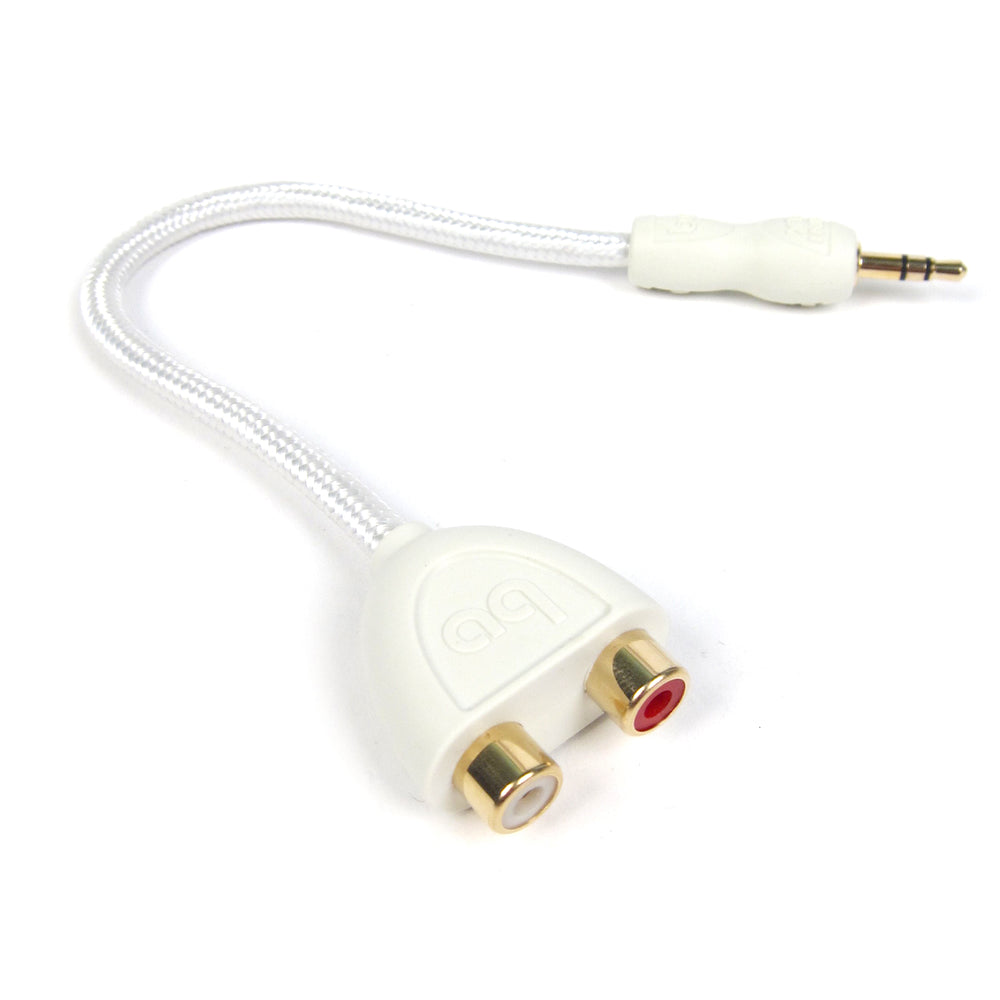 Audioquest: FLX-Mini 3.5mm / RCA Adaptor (Female RCA Y-Cable for Turntables)