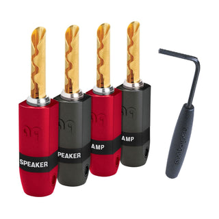 Audioquest: SureGrip 300 Gold Banana Connectors - Set Of 4