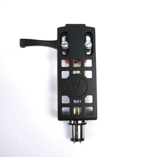 Audio-Technica: AT100E Cartridge Mounted on AT-HS10BK Headshell