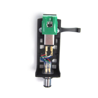 Audio-Technica: AT95E Cartridge Mounted on AT-HS10BK Headshell