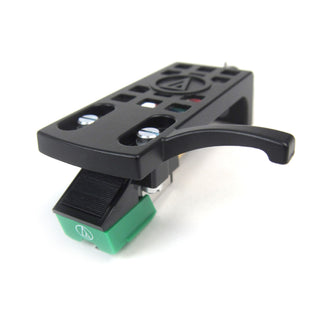 Audio-Technica: AT95E Cartridge Mounted on AT-HS10BK Headshell