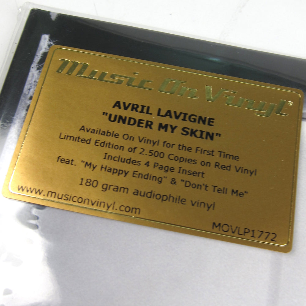 Avril Lavigne: Under My Skin (Music On Vinyl 180g, Colored Vinyl) Vinyl LP