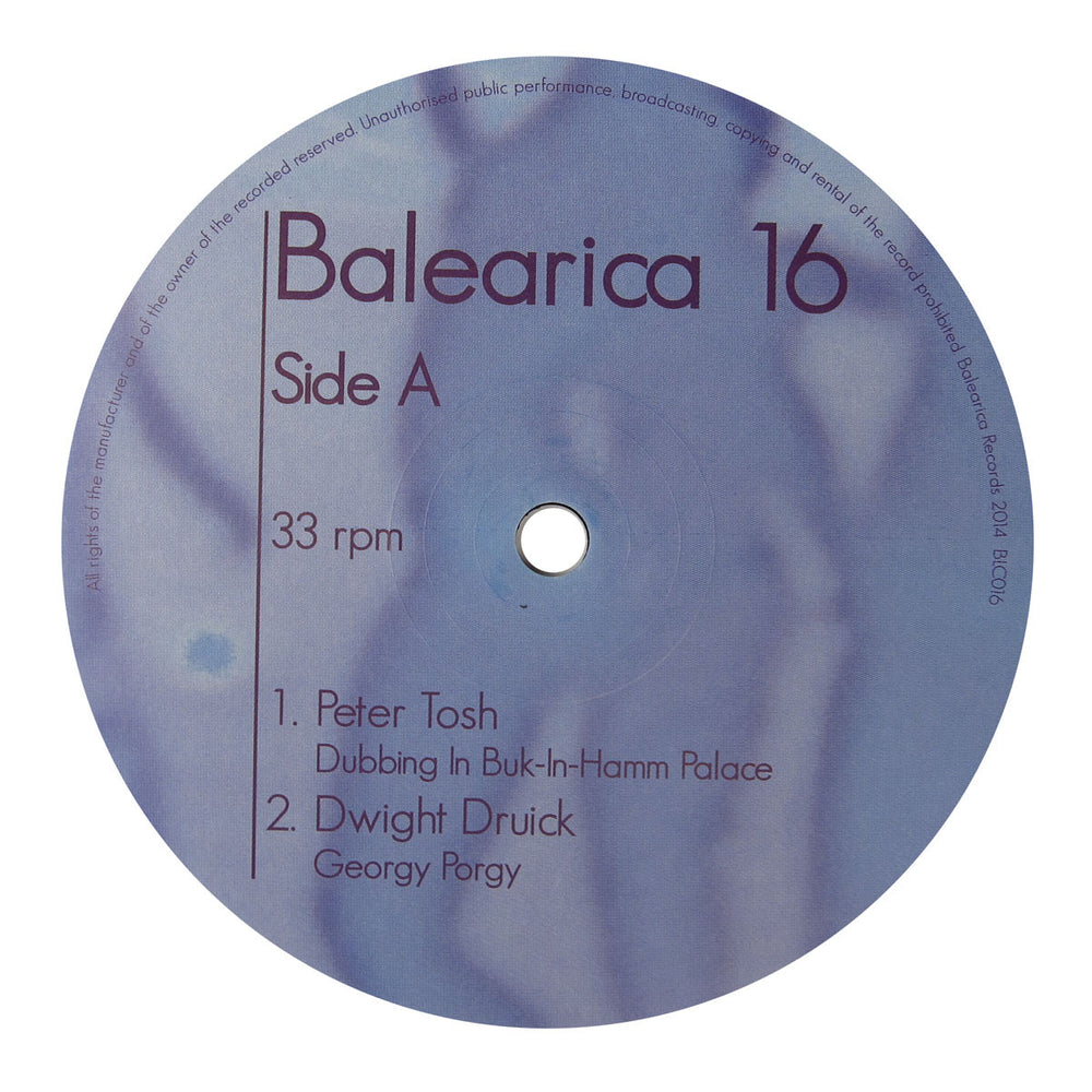 Balearica Records: Balearica #16 (Peter Tosh, Georgy Porgy) Vinyl 12"