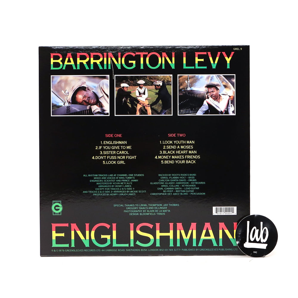 Barrington Levy: Englishman Vinyl LP