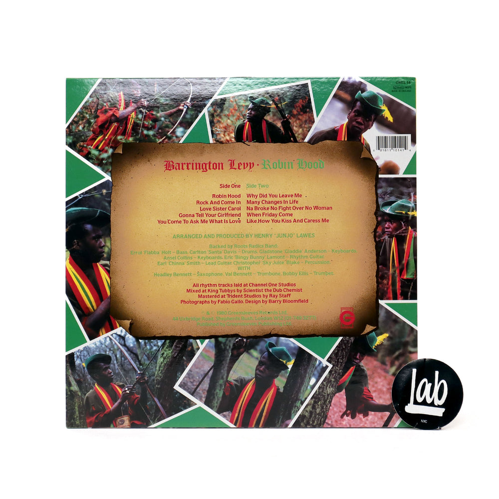 Barrington Levy: Robin Hood Vinyl LP
