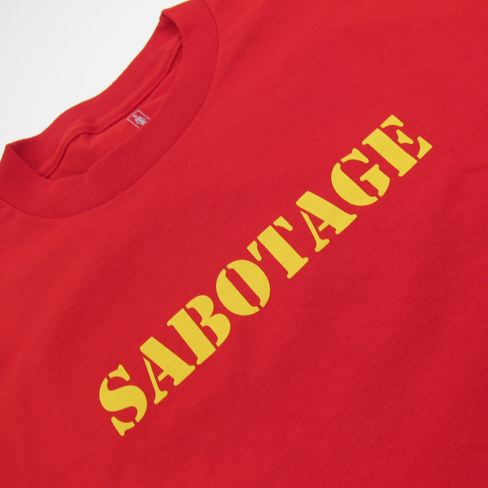 Beastie Boys: Sabotage Shirt By Girl Skateboards / Spike Jonze - Red