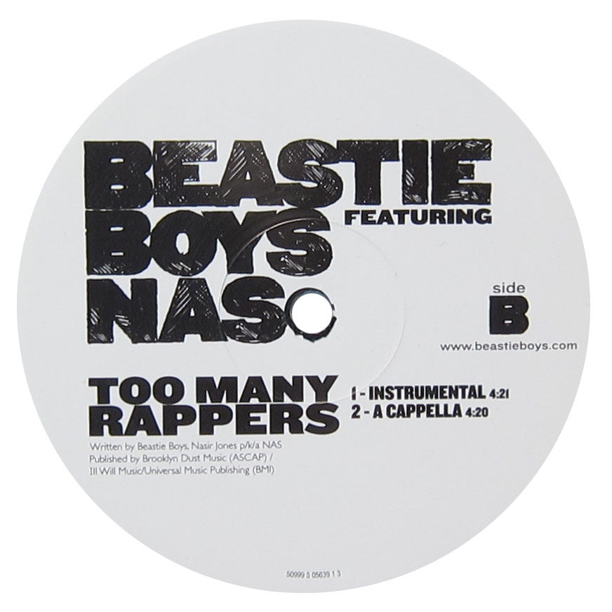 Beastie Boys: Too Many Rappers (feat. Nas) 12"