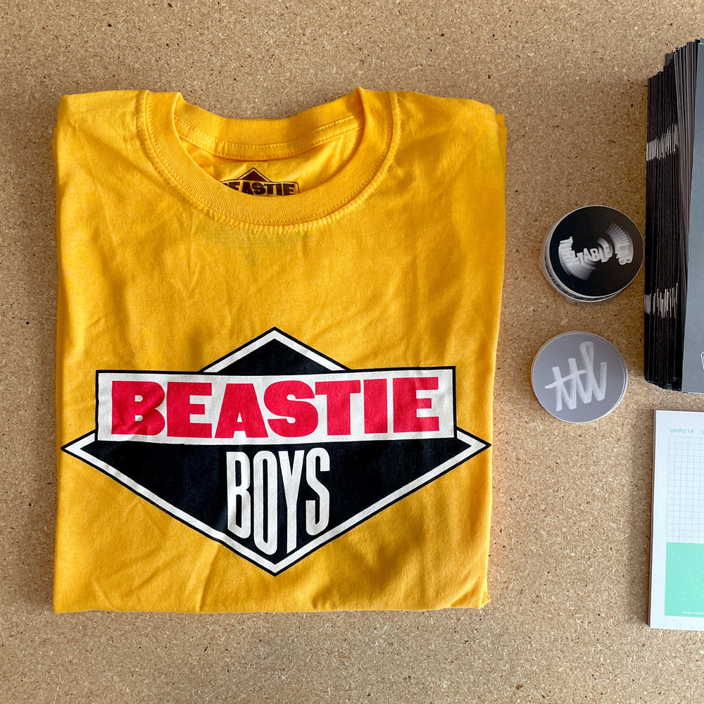 Beastie Boys: Logo Shirt - Yellow — TurntableLab.com