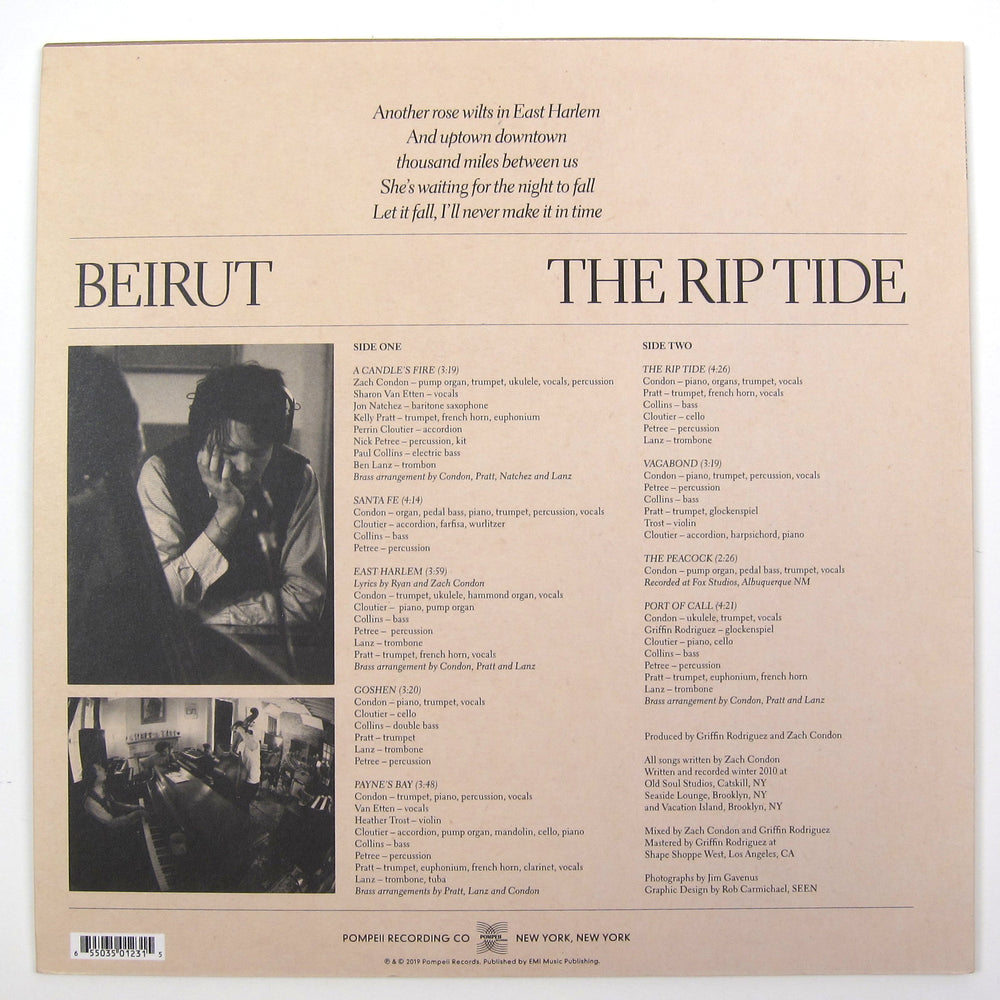Beirut: The Rip Tide Vinyl LP