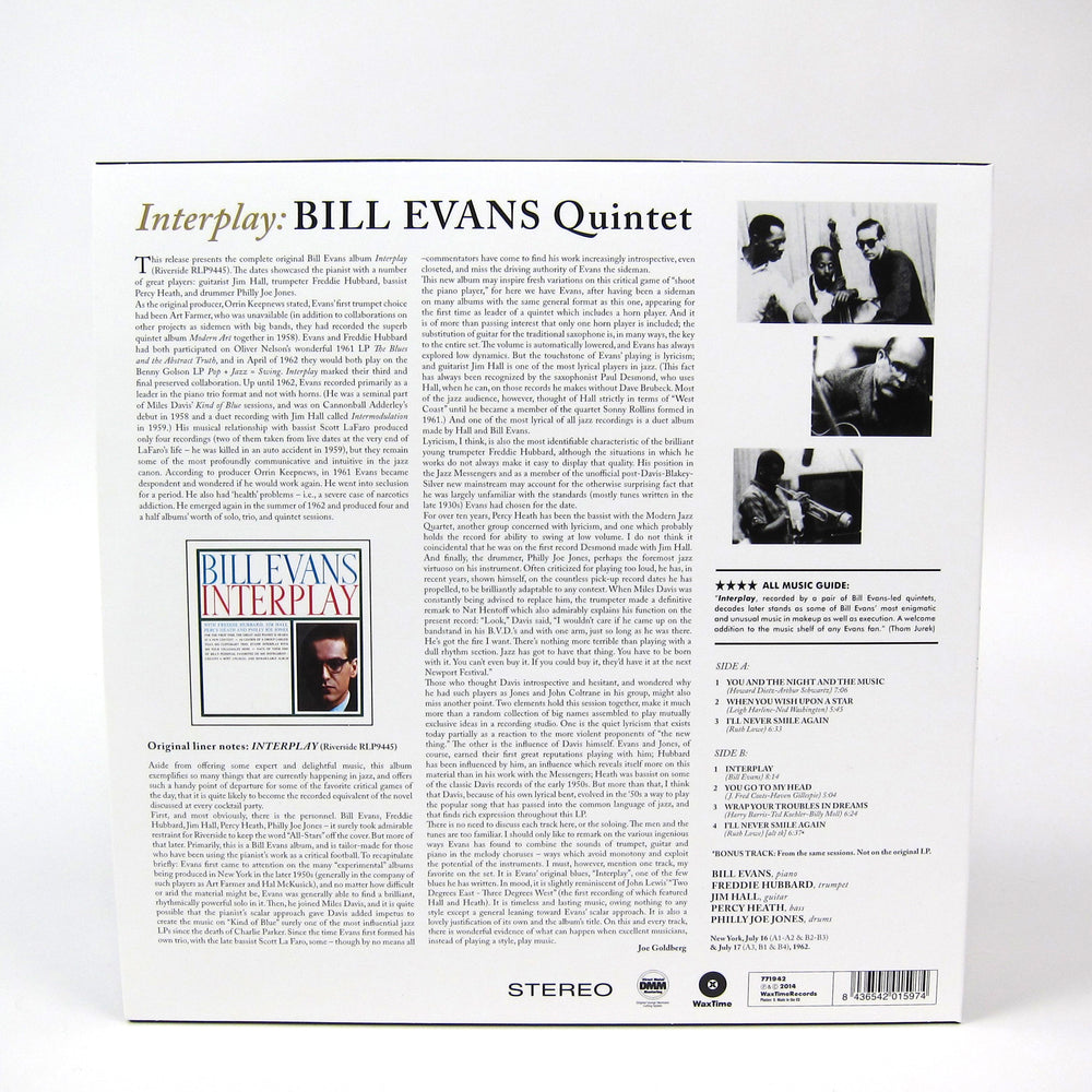 Bill Evans: Interplay (180g) Vinyl LP