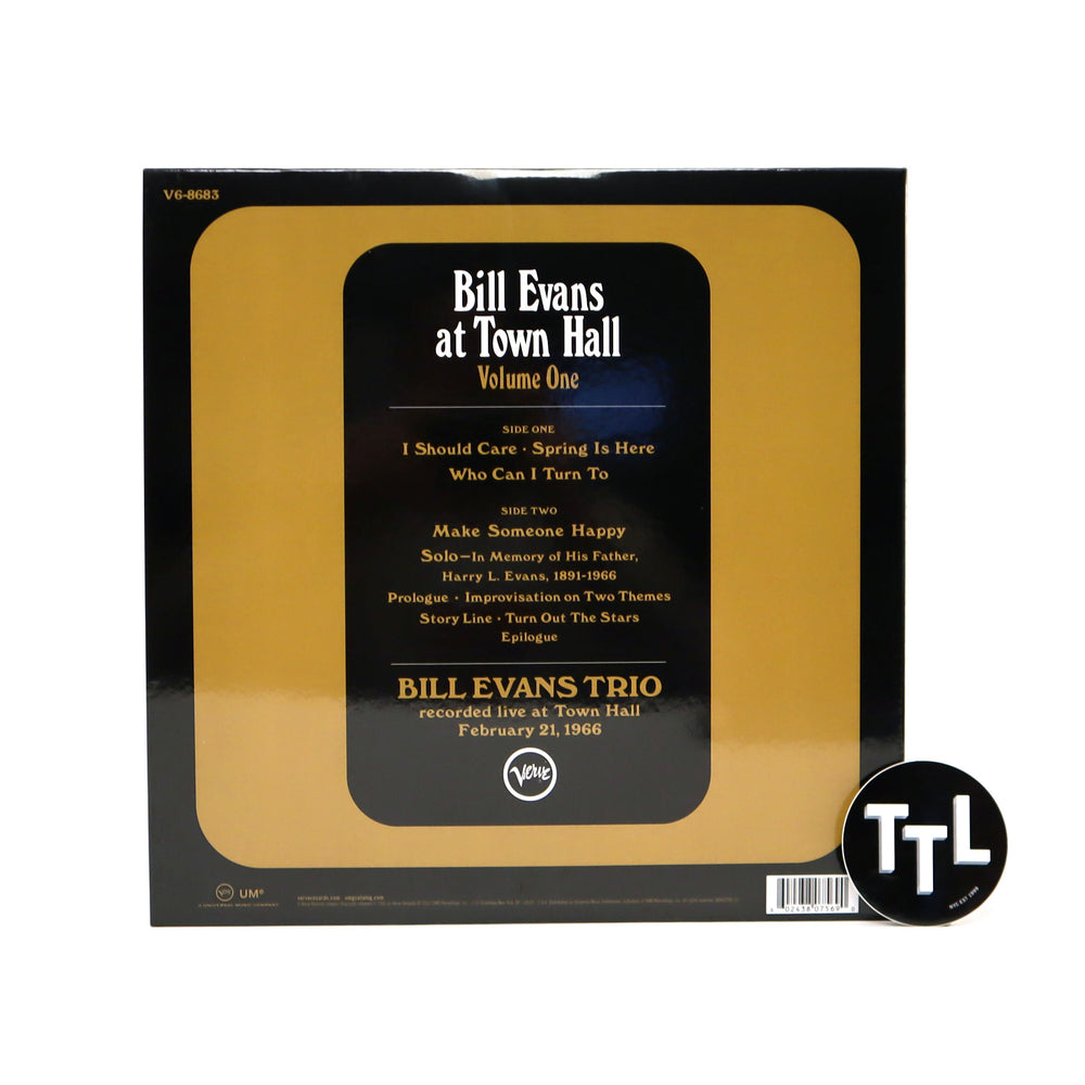 Bill Evans Trio: At Town Hall, Vol. 1 (Acoustic Sounds 180g) Vinyl LP