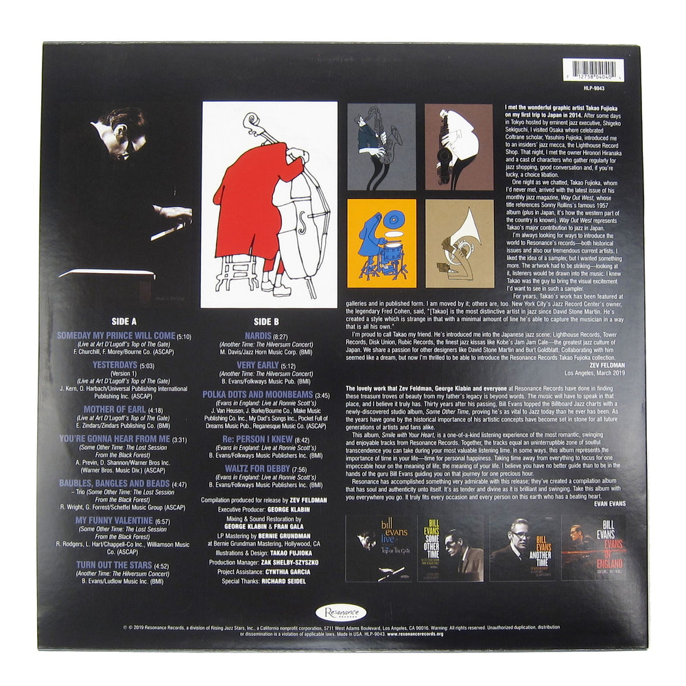 Bill Evans: Smile With Your Heart - Best Of On Resonance Vinyl LP