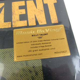 Billy Talent: Billy Talent III (Music On Vinyl 180g, Colored Vinyl) Vinyl LP
