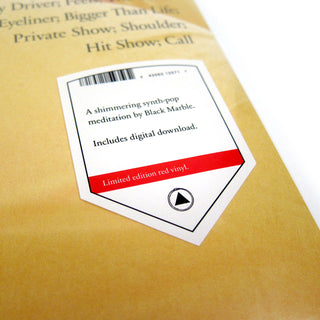 Black Marble: Bigger Than Life (Red Colored Vinyl) Vinyl LP