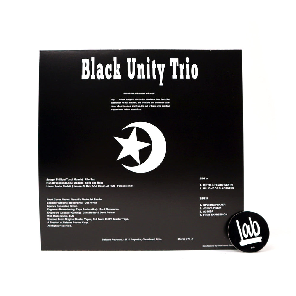Black Unity Trio: Al-Fatihah Vinyl LP