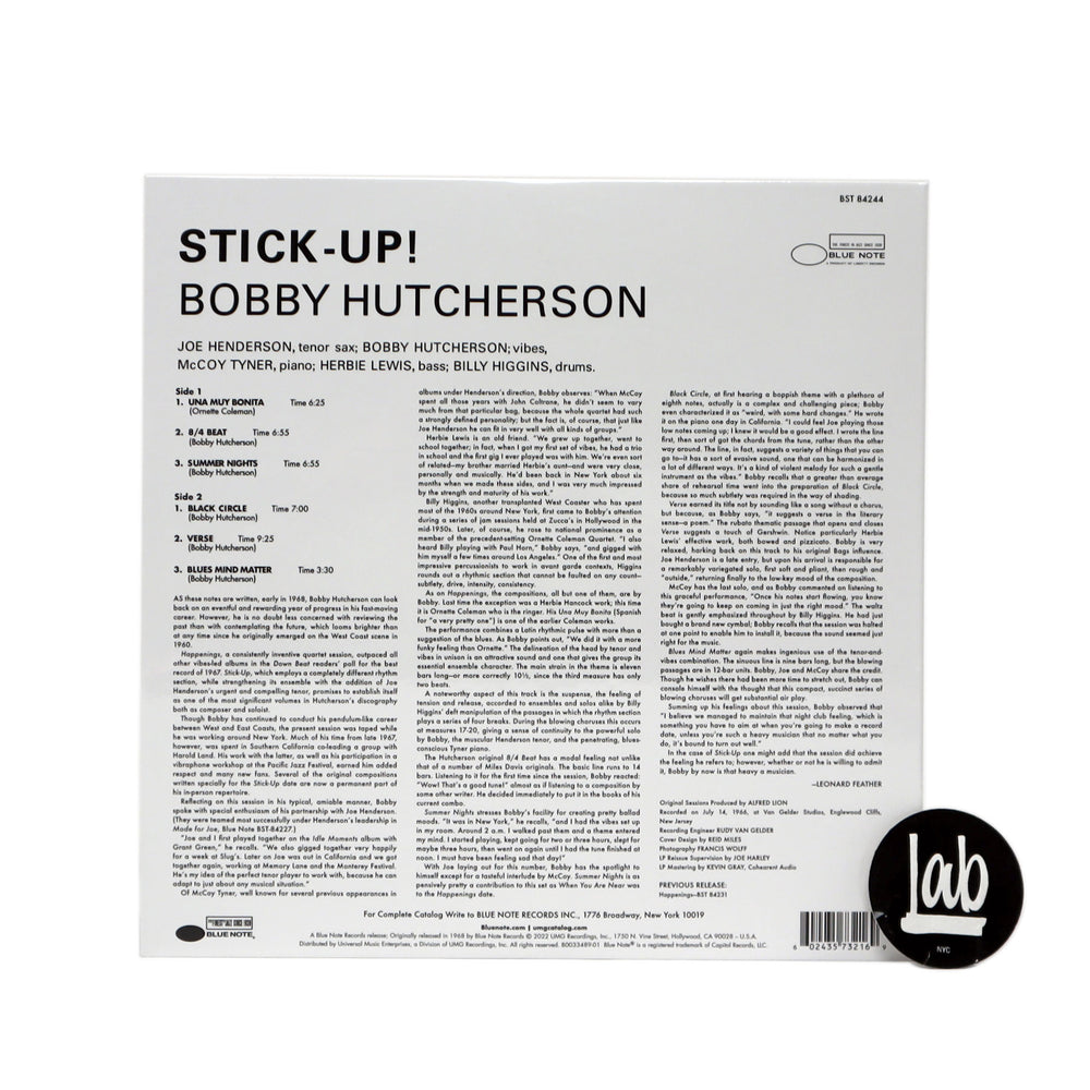 Bobby Hutcherson: Stick-Up! (Tone Poet 180g) Vinyl LP