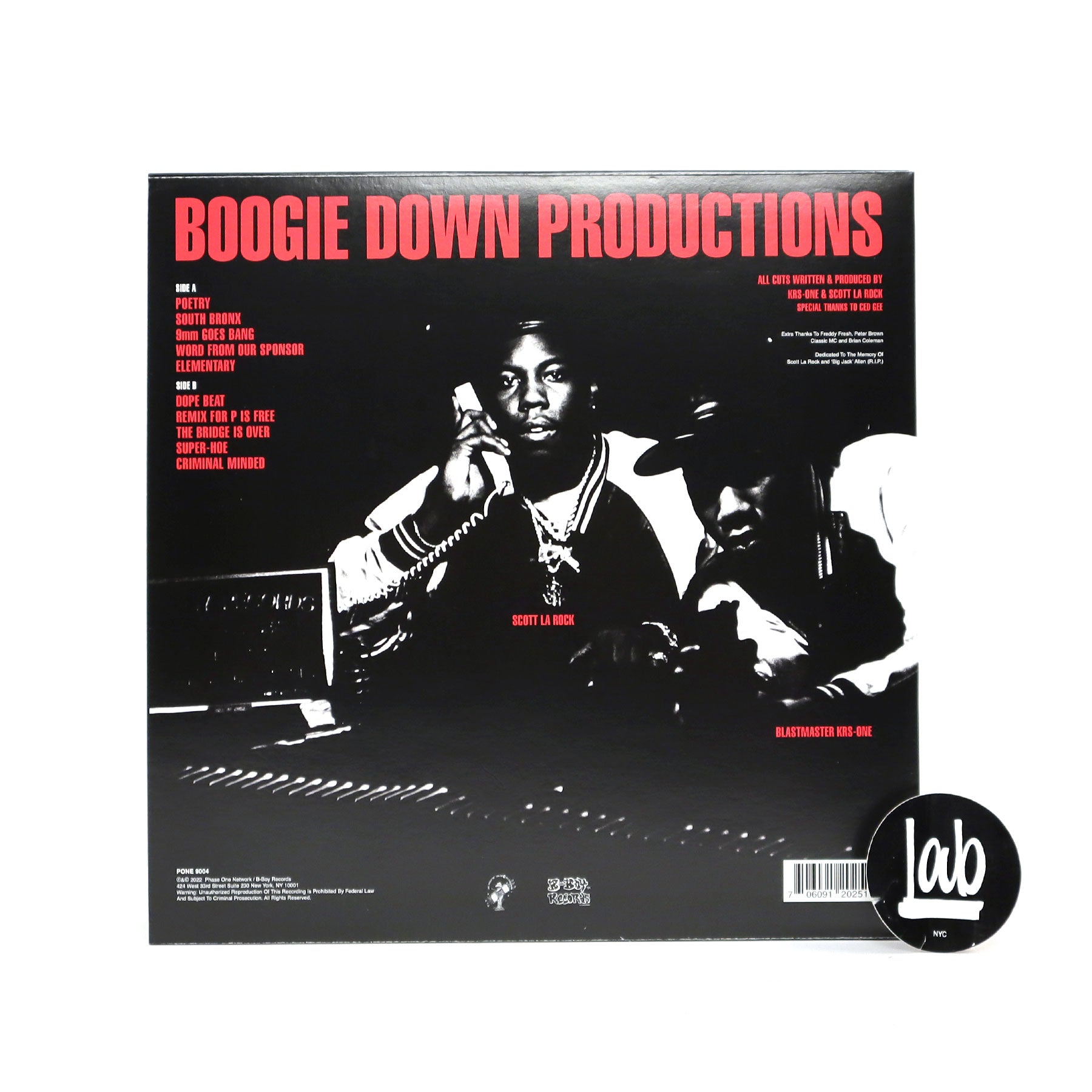 Boogie Down Productions: Criminal Minded (Indie Exclusive Colored 