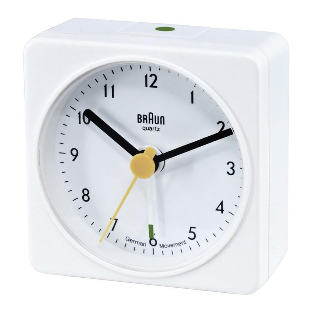 Braun: Classic Travel Alarm Clock - White (BN-BC02W)