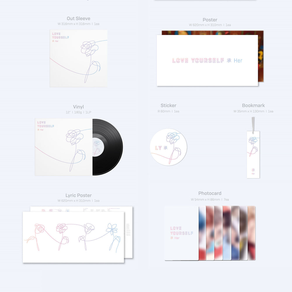 BTS: Love Yourself - Her Vinyl LP - PRE-ORDER