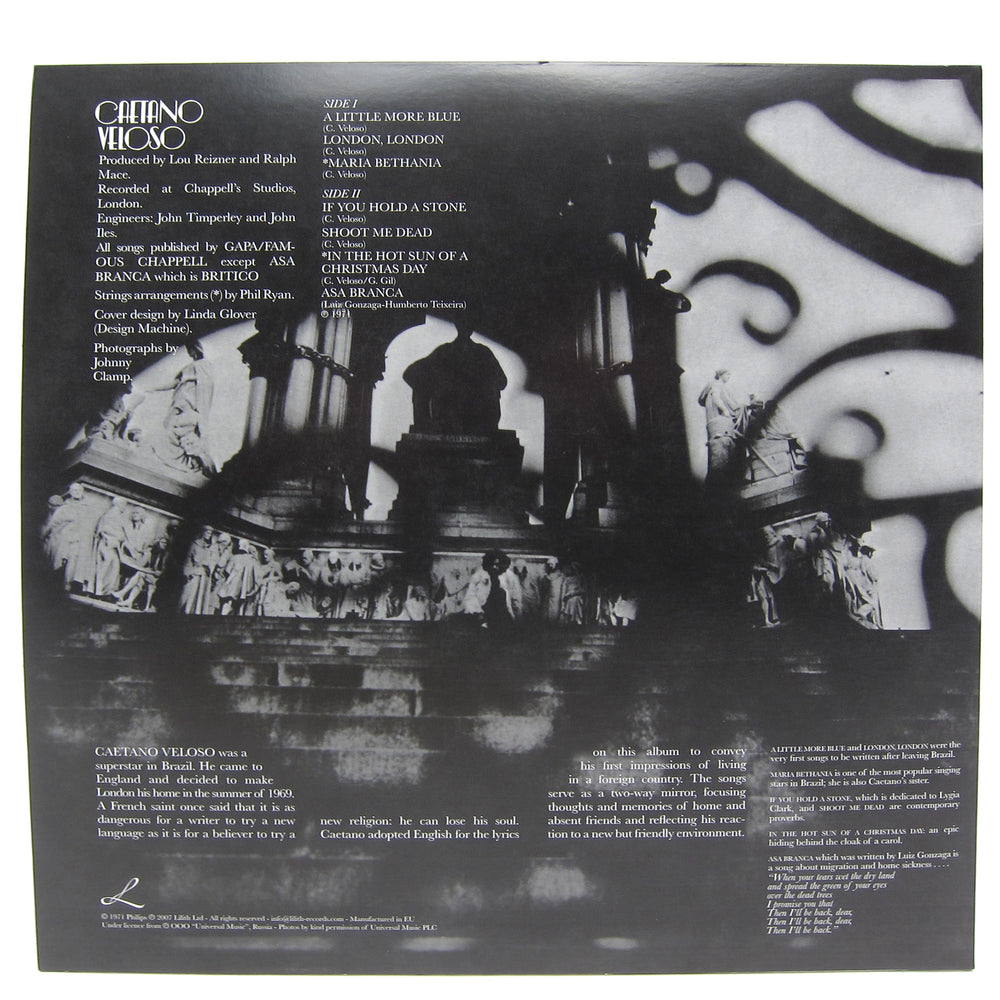 Caetano Veloso: Caetano Veloso (A Little More Blue, Colored Vinyl) Vinyl LP