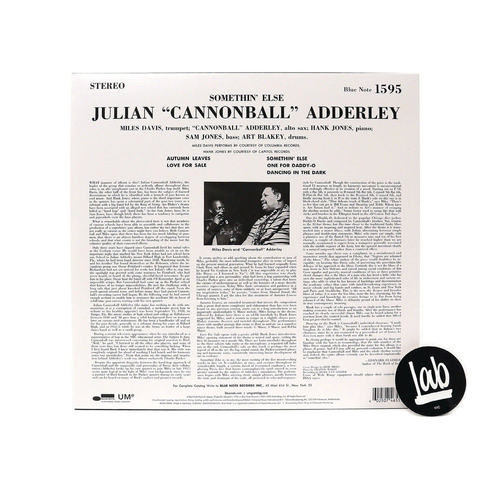 Cannonball Adderley: Somethin' Else (180g) Vinyl 