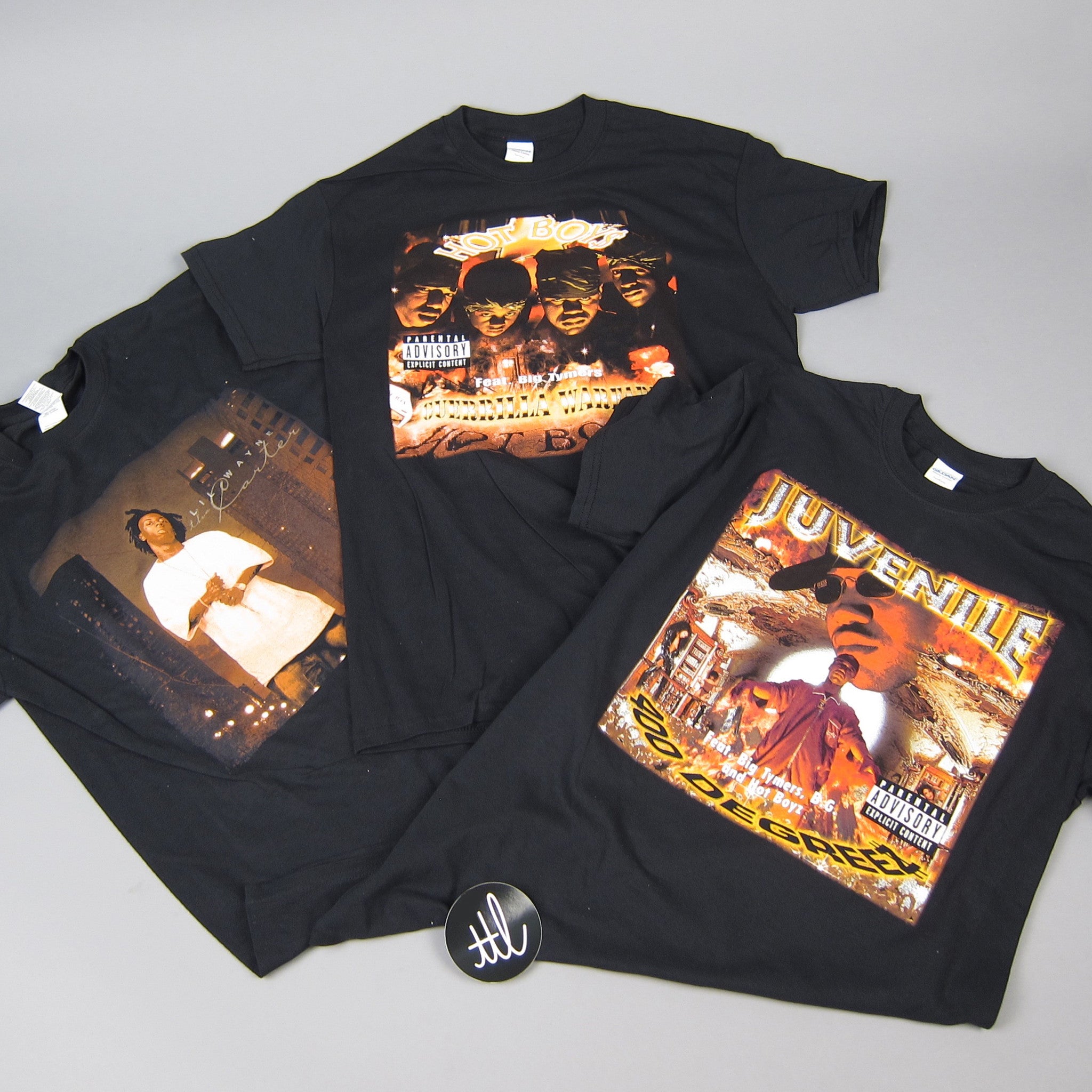 thumbnail image 2 of Cash Money Records Official Big Tymers Lil Wayne Sweatshirt – Black Crew Neck, Men's S-2XL 2 of 4