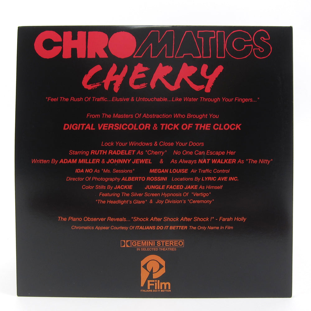 Chromatics: Cherry Deluxe Edition (Colored Vinyl) Vinyl 2LP