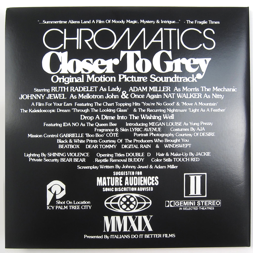 Chromatics: Closer To Grey (Clear Colored Vinyl) Vinyl 2LP