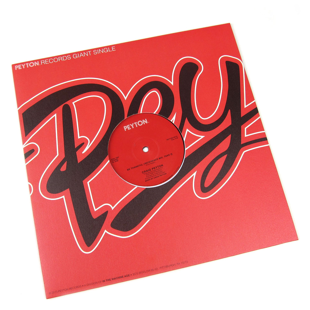 Craig Peyton: Be Thankful Vinyl 12"