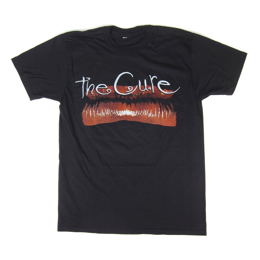 The Cure: Kiss Me Lip Shirt - Black