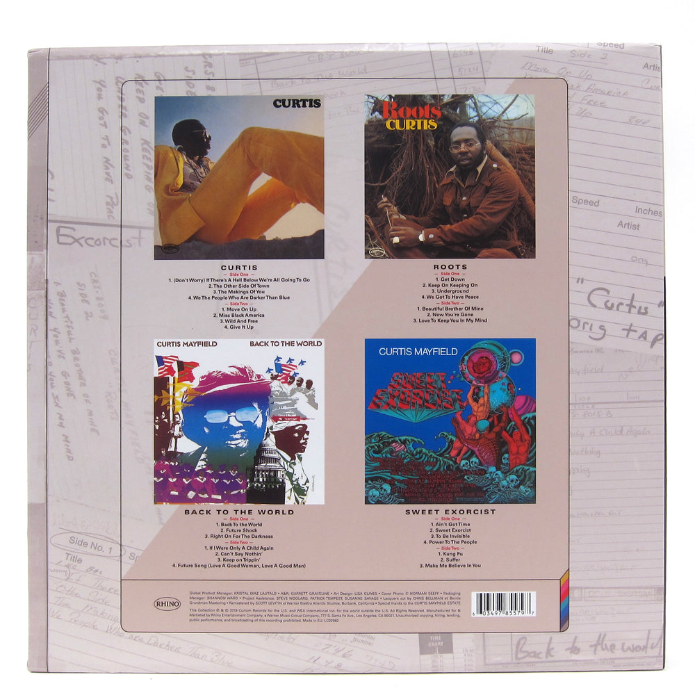 Curtis Mayfield: Keep On Keeping On - Studio Albums 1970-1974 (180g) Vinyl 4LP Boxset