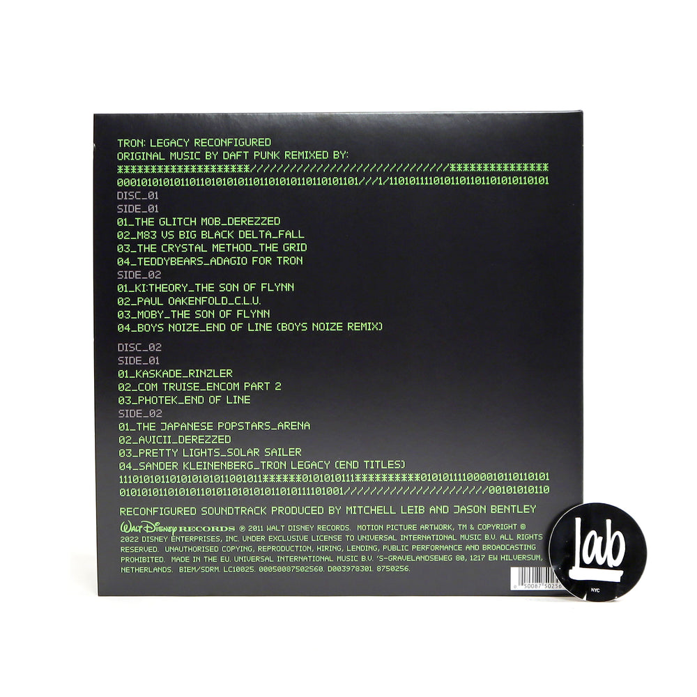 Daft Punk: Tron Legacy Reconfigured Soundtrack Vinyl 2LP