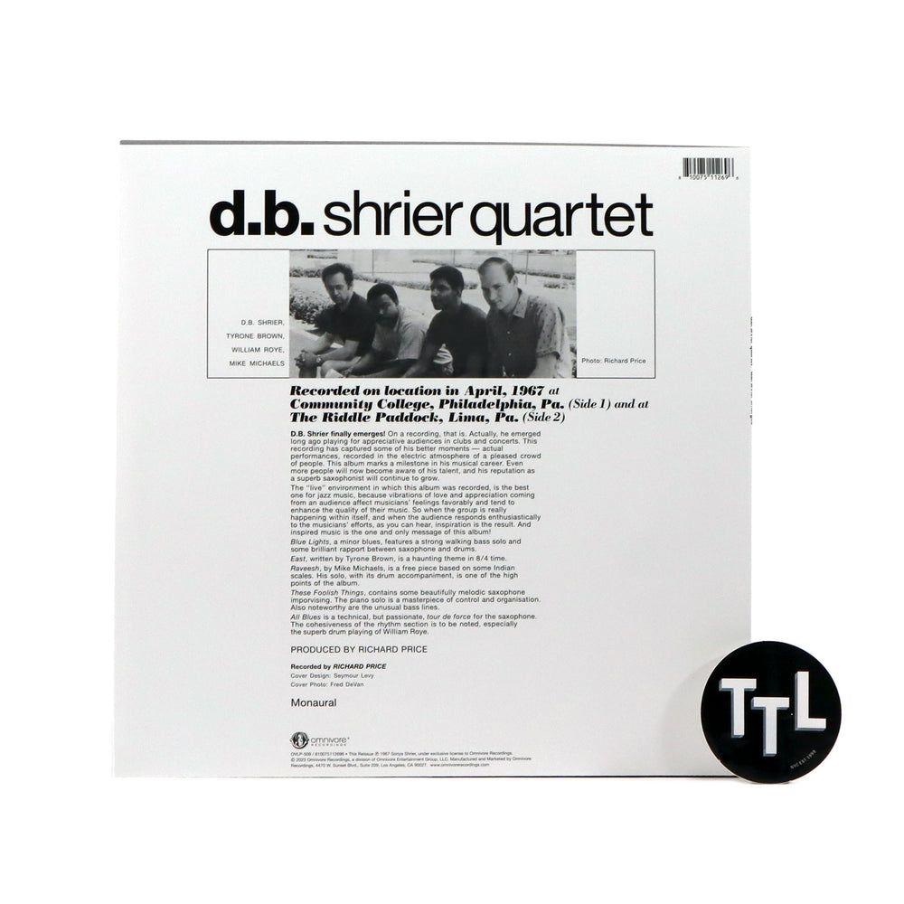 D.B.Shrier Quartet: D.B. Shrier Emerges Vinyl LP