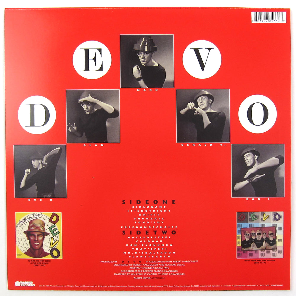 Devo: Freedom Of Choice (Colored Vinyl) Vinyl LP