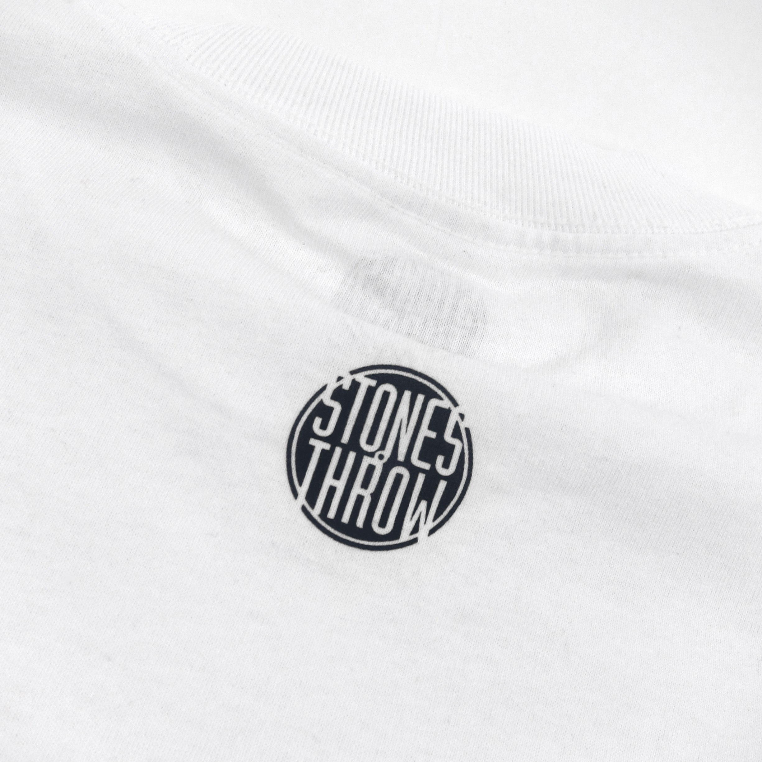 Stones Throw: Dilla Donuts Stencil Shirt - White / Black — TurntableLab.com