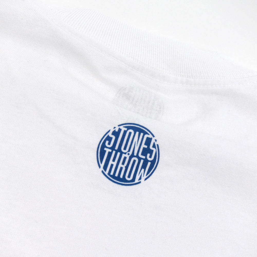 Stones Throw: Dilla Donuts Stencil Shirt - White / Blue