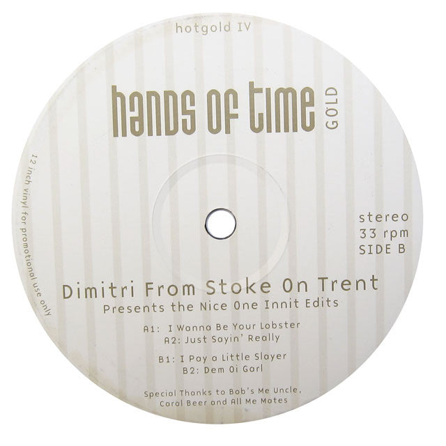 Dimitri From Stoke On Trent: Nice One Innit Edits (Prince, Aretha Franklin, Van Morrison) 12"