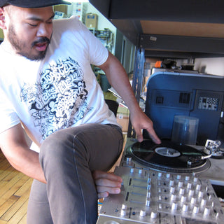 Turntable Lab: Toasted Marshmallow Feet Braxe Shirt (TTL x Thud Rumble) model